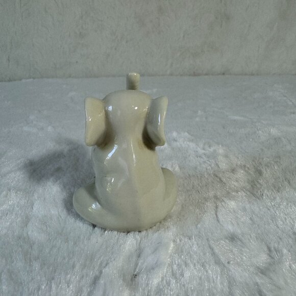 Lenox Handcrafted Porcelain Elephant Figurine With Gold Accents Trunk Up - Picture 3 of 7
